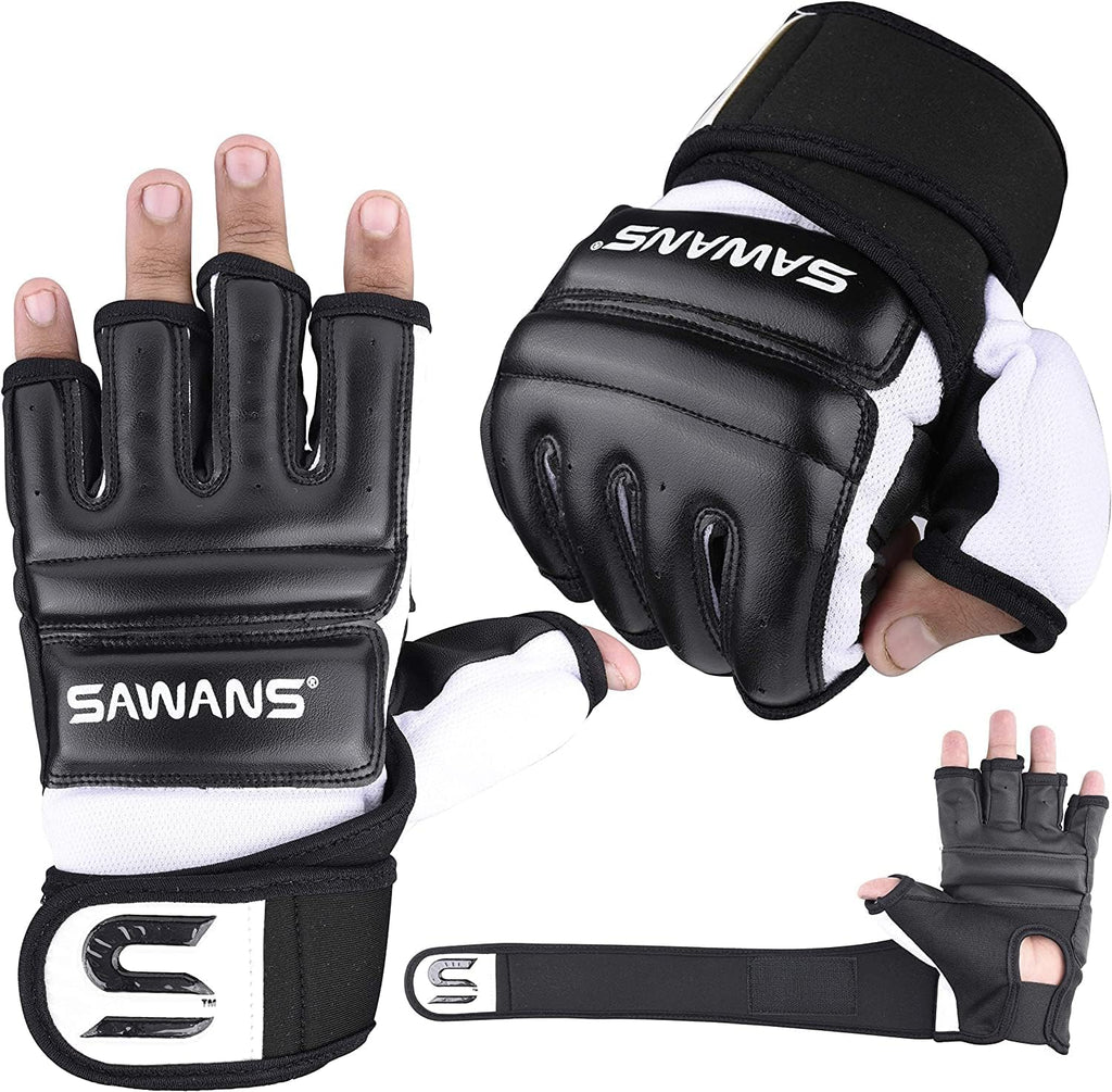 SAWANS Saco de Boxeo Guantes de Boxeo Manoplas de Karate MMA Combat...