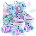 NEMONE - Patines de sirena con ruedas iluminadas y 4 tamaños ajusta...