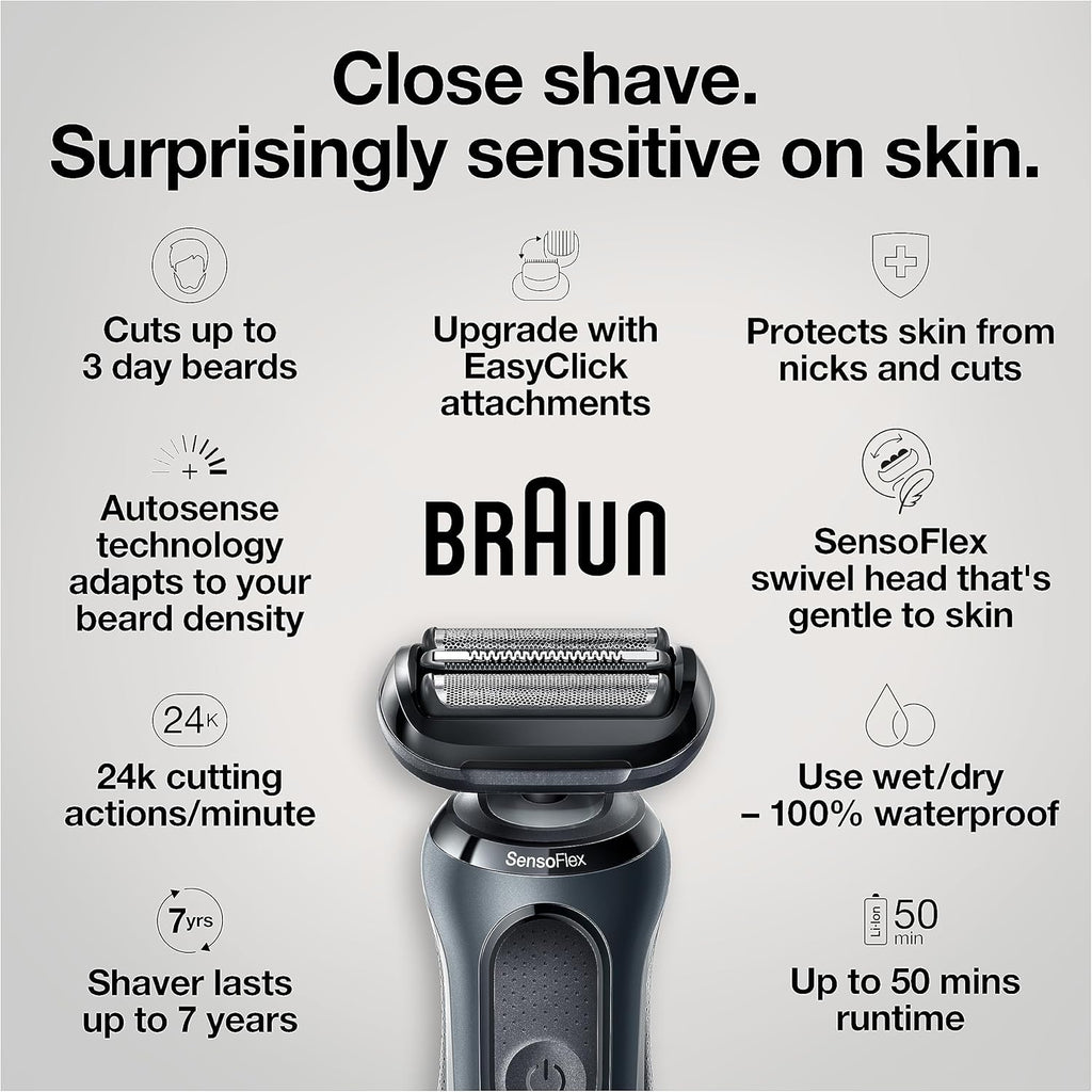 Braun Serie 6 6046cs Afeitadora eléctrica para hombre, para uso en...
