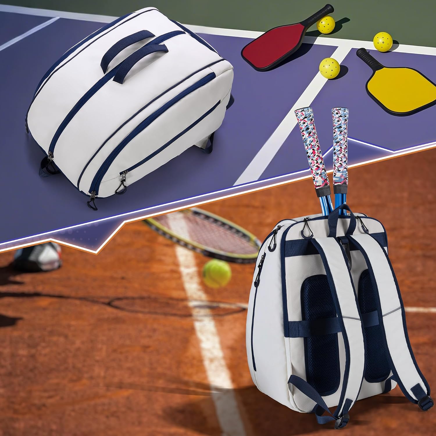 Mochila de Pickleball Smasrob, para 4 palas de Pickleball, mochila...