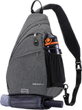 WATERFLY - Mochila de bandolera pequeña tipo eslinga, mochila al ho...