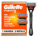 Gillette Fusion5 - Maquinilla de afeitar para hombres, 5 hojas, 1 m...