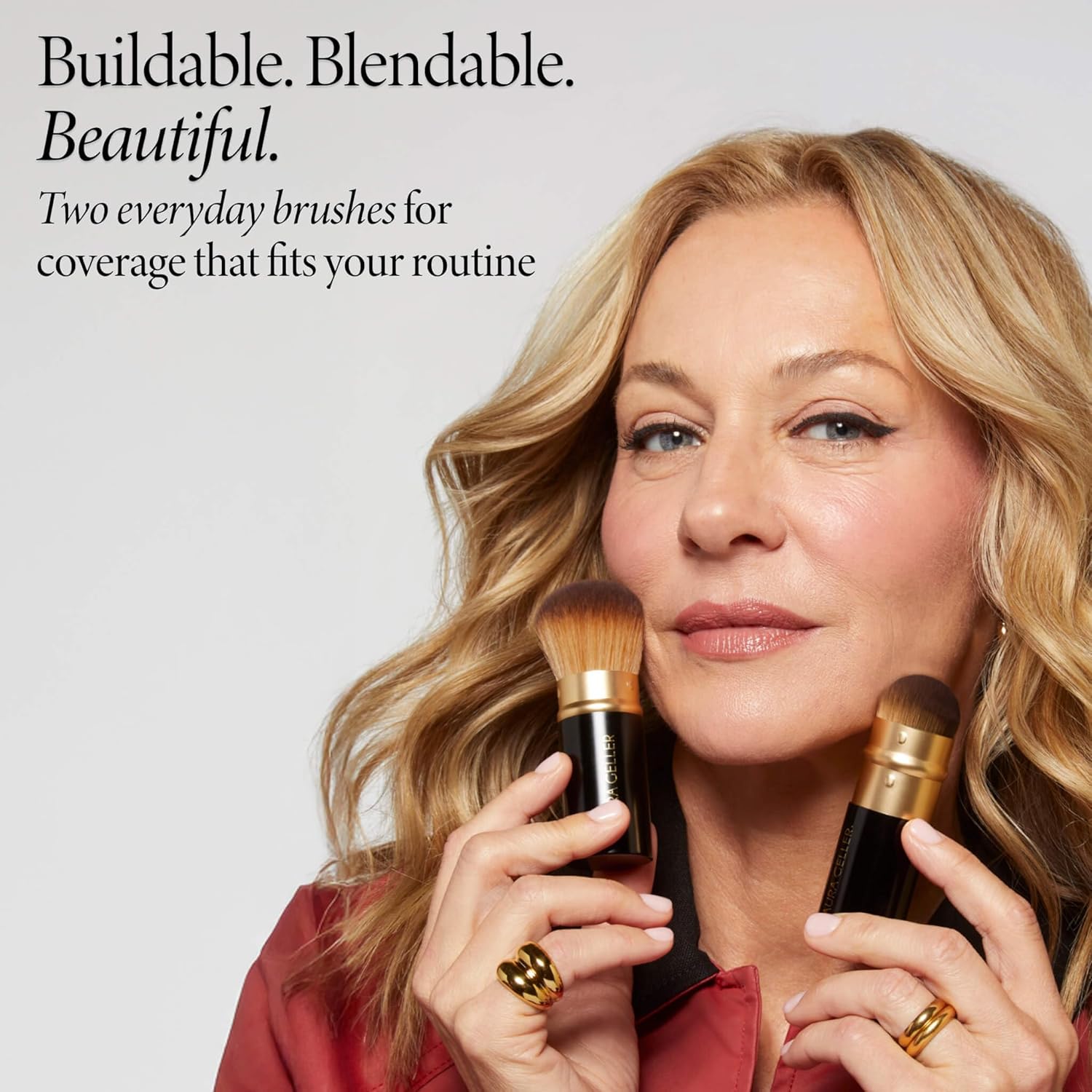 LAURA GELLER NEW YORK Blending Beauties - Juego de 2 brochas para m...