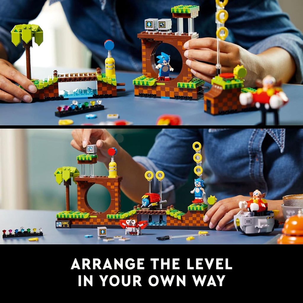LEGO Ideas Sonic The Hedgehog - Juego coleccionable Green Hill Zone...