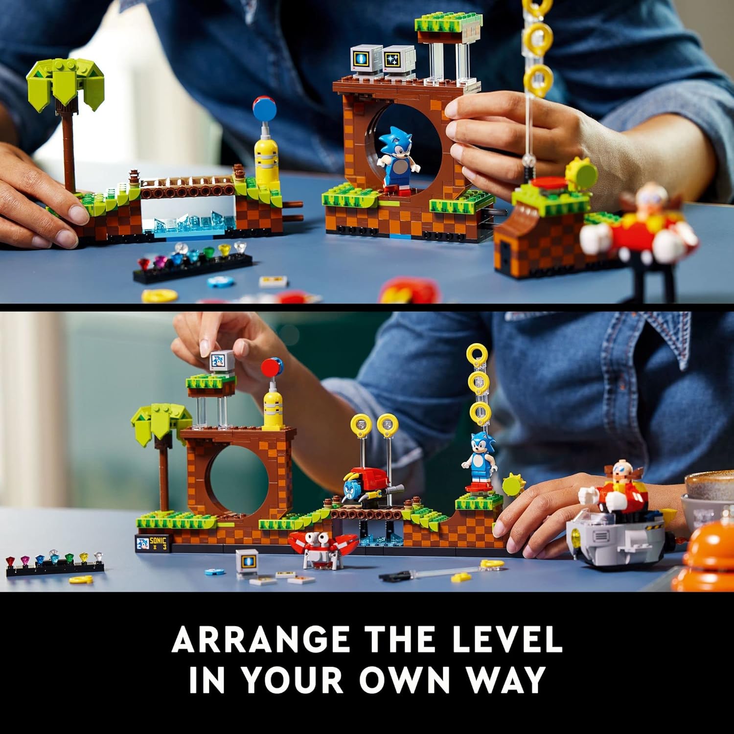 LEGO Ideas Sonic The Hedgehog - Juego coleccionable Green Hill Zone...