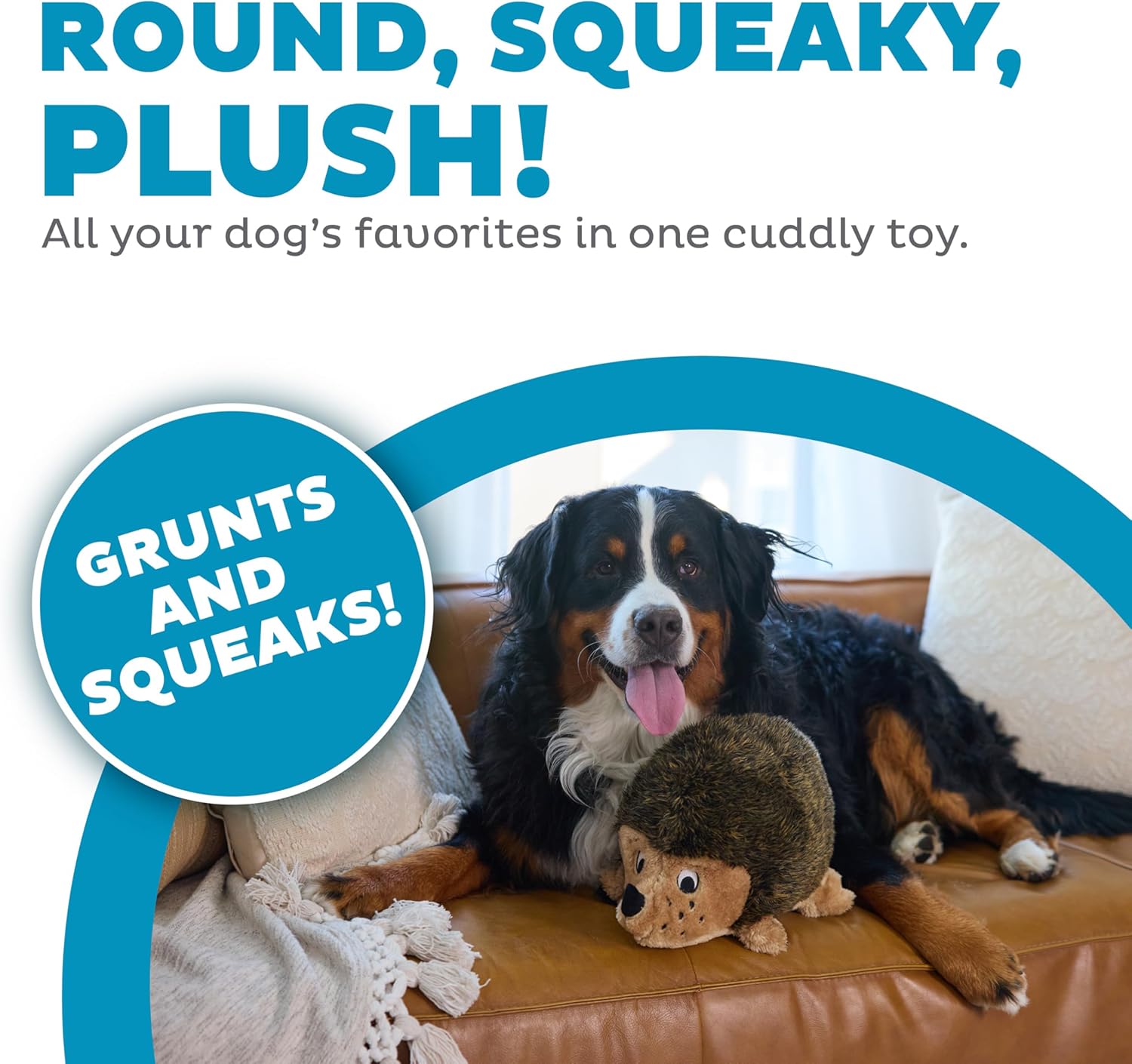 Outward Hound, juguete de peluche Hedgehogz para perro, XL