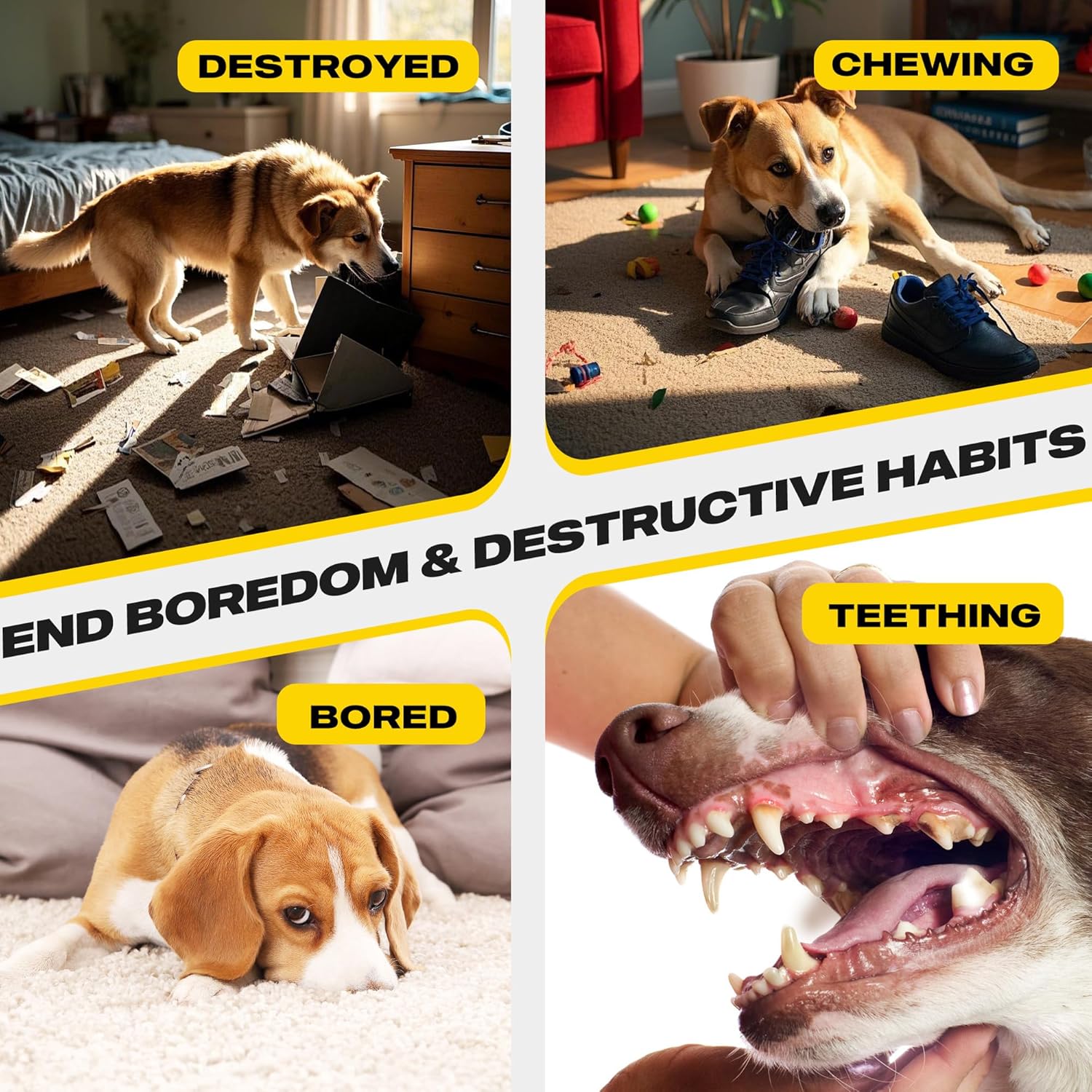 Fida Juguetes de Cuerda para Perros de Alta Resistencia para Mastic...