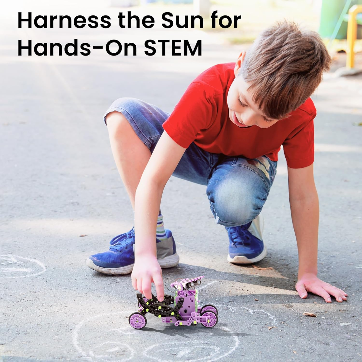 Sillbird Kit de robot de construcción solar, regalo STEM para niños...