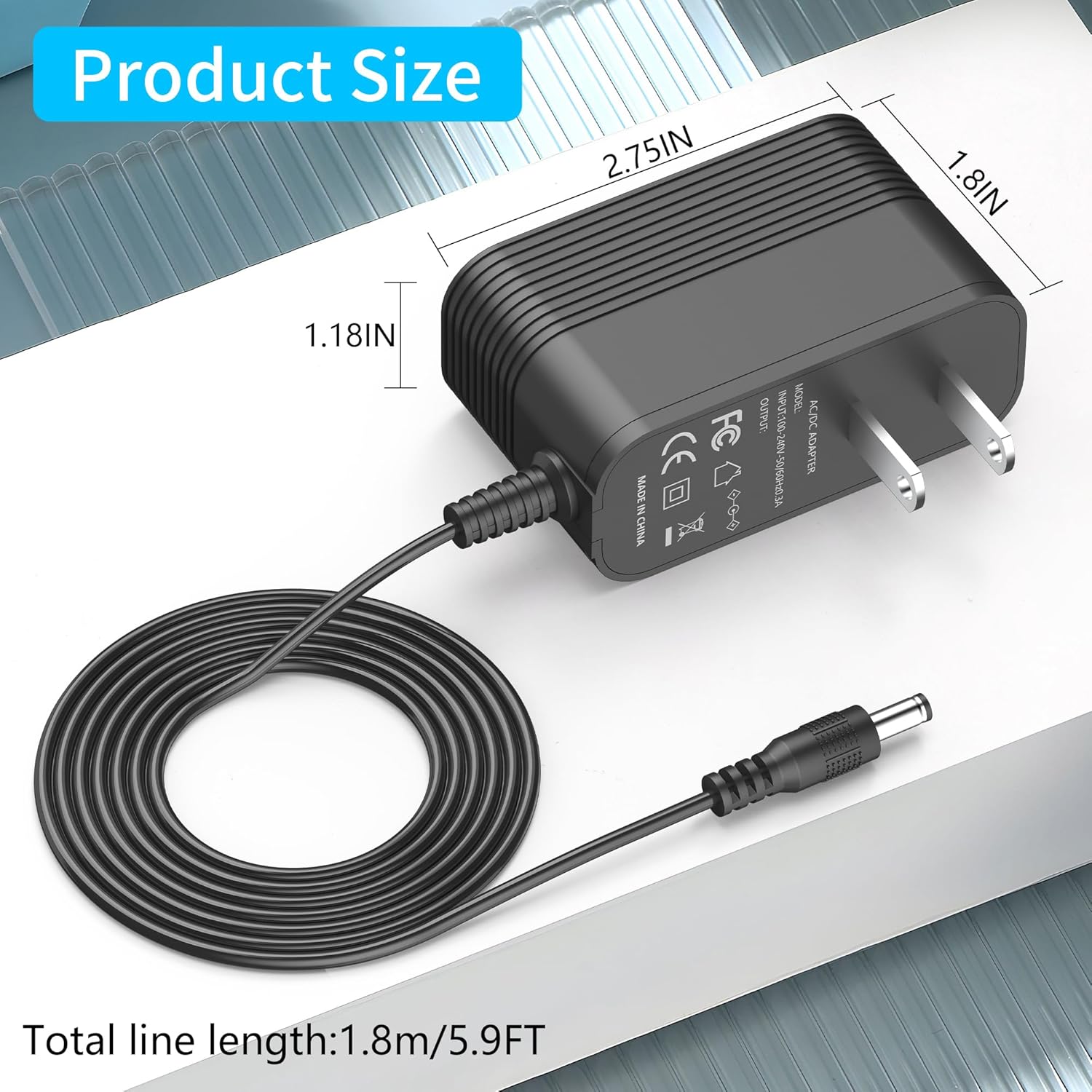 IOKOFJOA Cable de alimentación adaptador de 24 V CA\/CC para Infini...