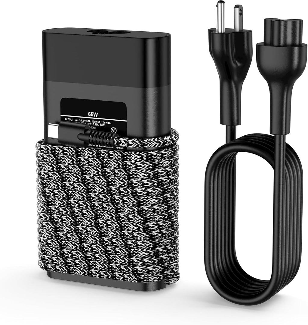 INEXEWOC Cargador USB C delgado de 65 W compatible con HP Chromeboo...