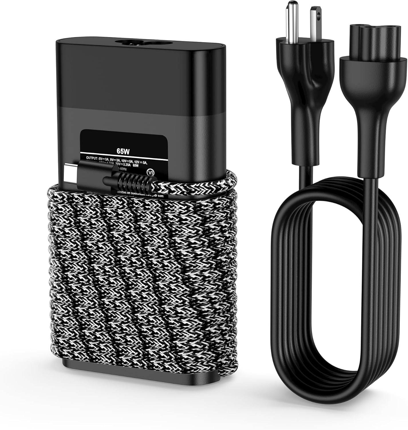 INEXEWOC Cargador USB C delgado de 65 W compatible con HP Chromeboo...