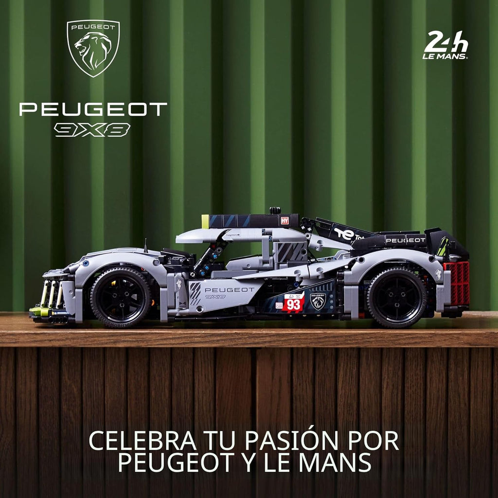 LEGO Technic Peugeot 9X8 24H Le Mans Hybrid Hypercar 42156 - Kit de...