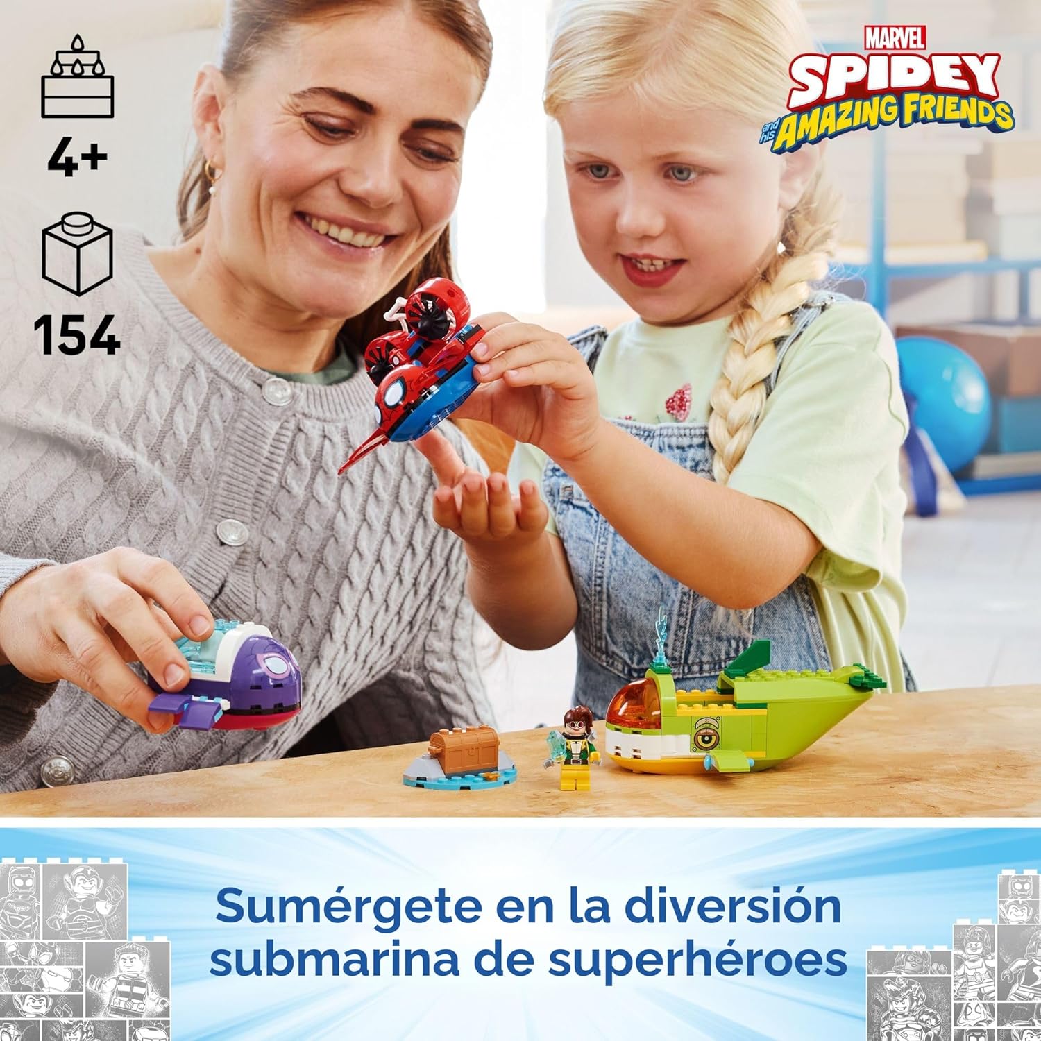 LEGO Marvel Spidey and His Amazing Friends Spidey: Vehículos submar...