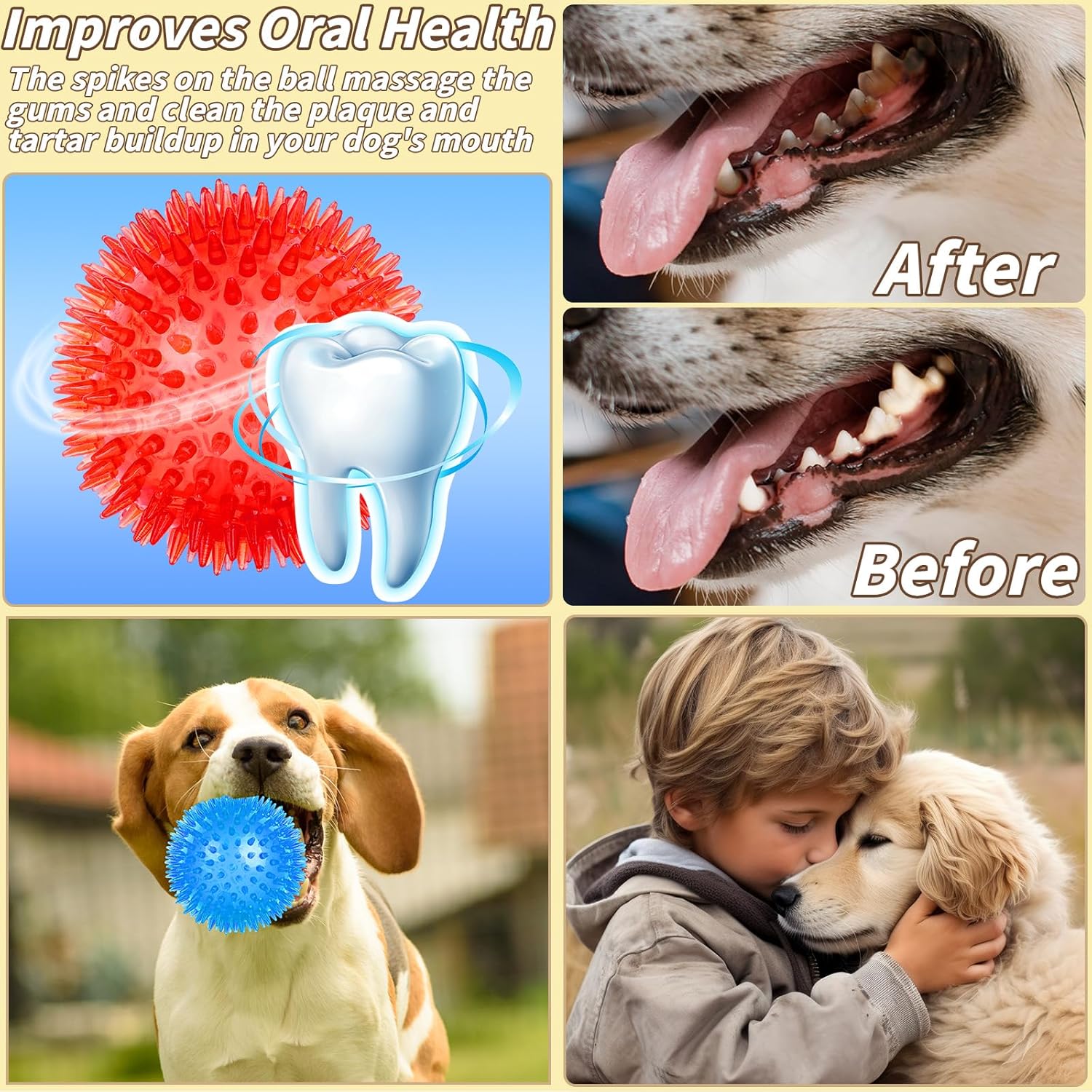 UZLU 36 Piezas Pelotas de Juguete Chirriantes para Perros de 2.5 pu...