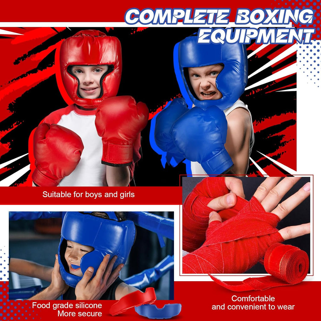Kanayu Juego de 12 piezas de equipo de boxeo para niños principiant...