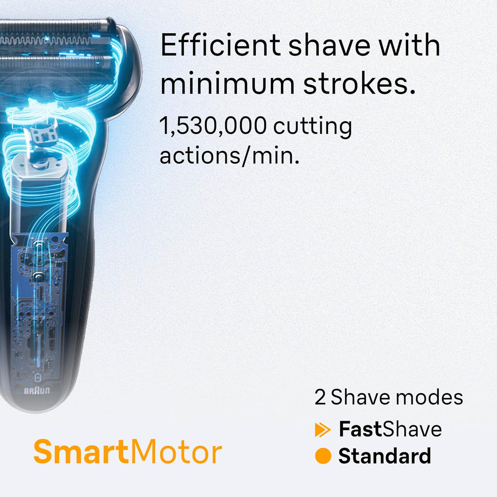 Braun Maquinilla de afeitar eléctrica para hombres Serie 5, afeitad...