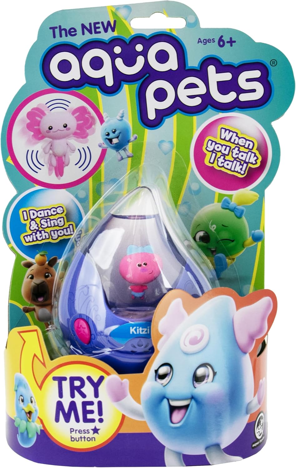Aqua Pets Lotti \u2013 Super-Cute Axolotl Interactive Floating Wate...