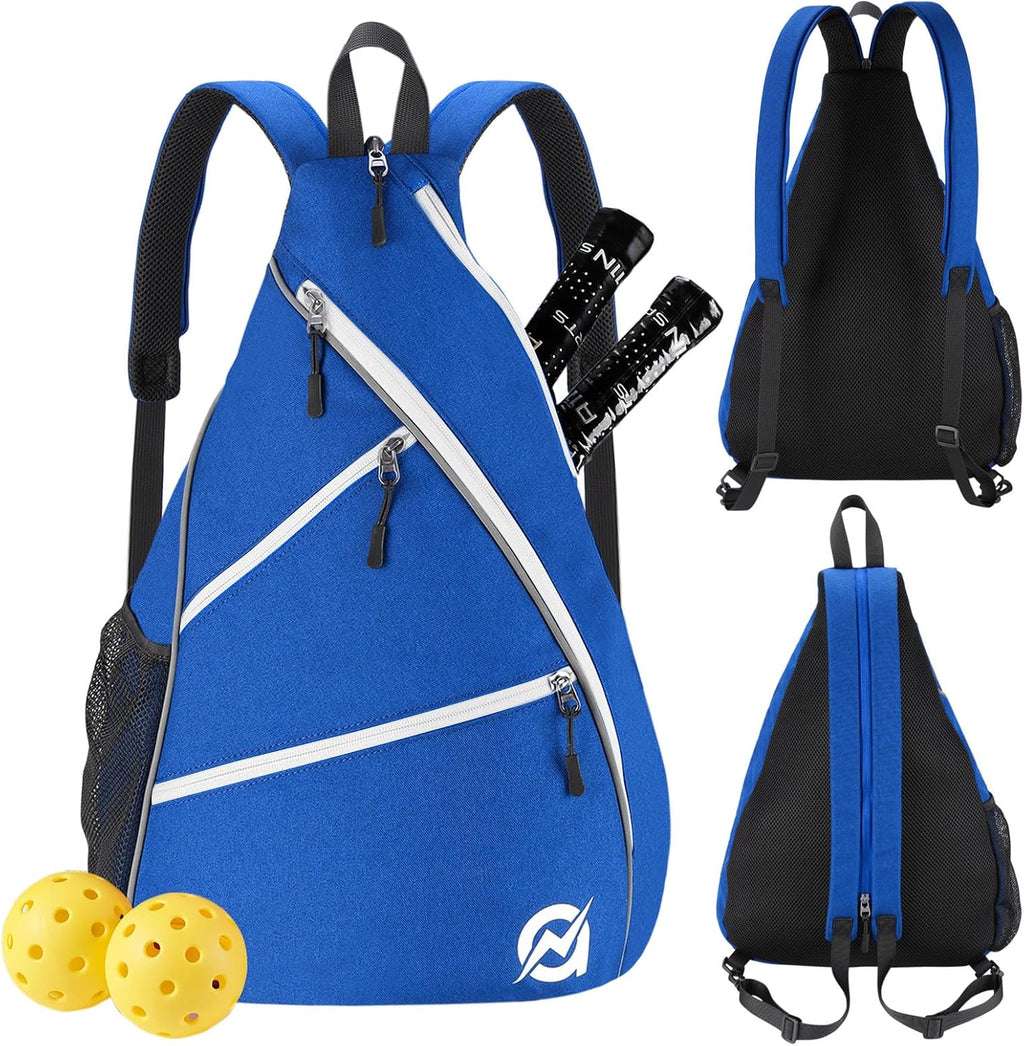 A11N SPORTS Bolsa de Pickleball, Bandolera Reversible con Correa Cr...