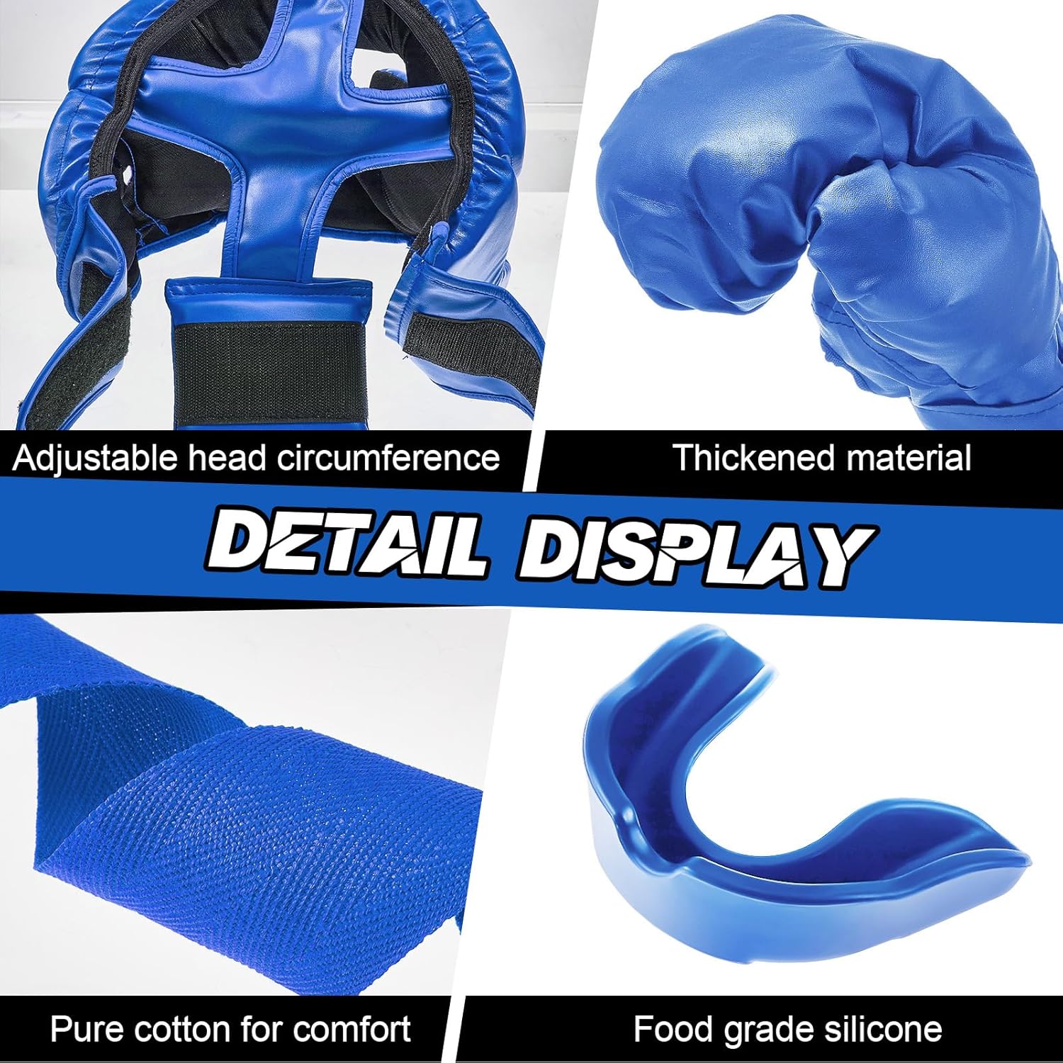 Kanayu Juego de 12 piezas de equipo de boxeo para niños principiant...