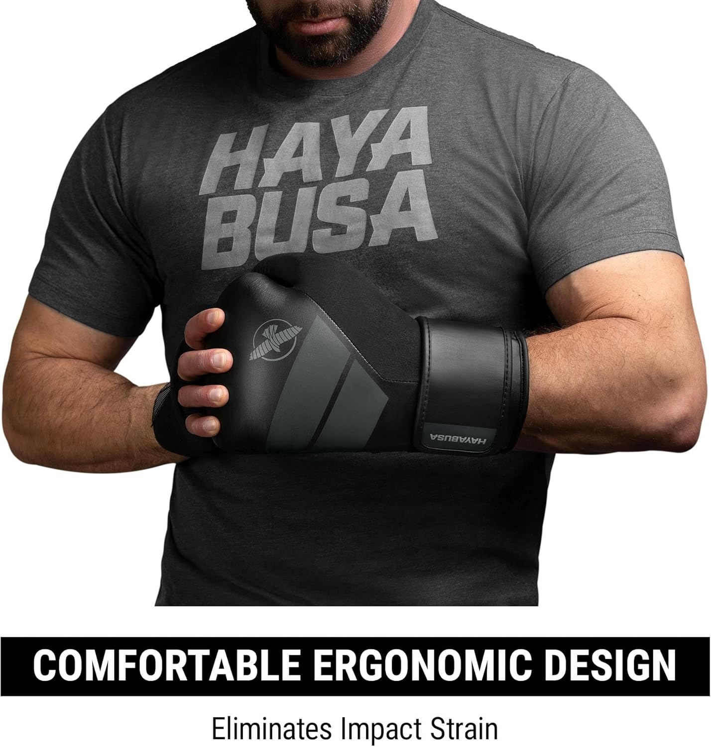 Hayabusa Guantes de boxeo de piel sintética S4 para hombres, mujere...