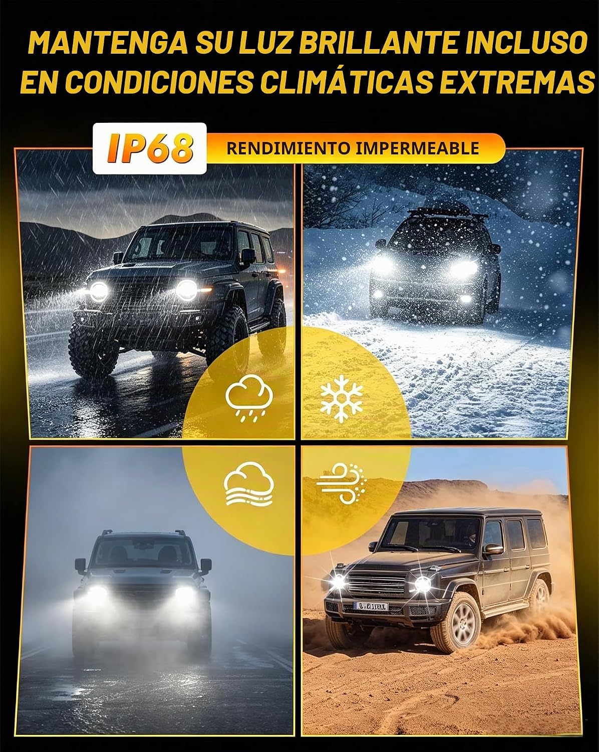 Termitor Bombilla especial 9007\/HB5, 90000LM 12X más brillante | M...