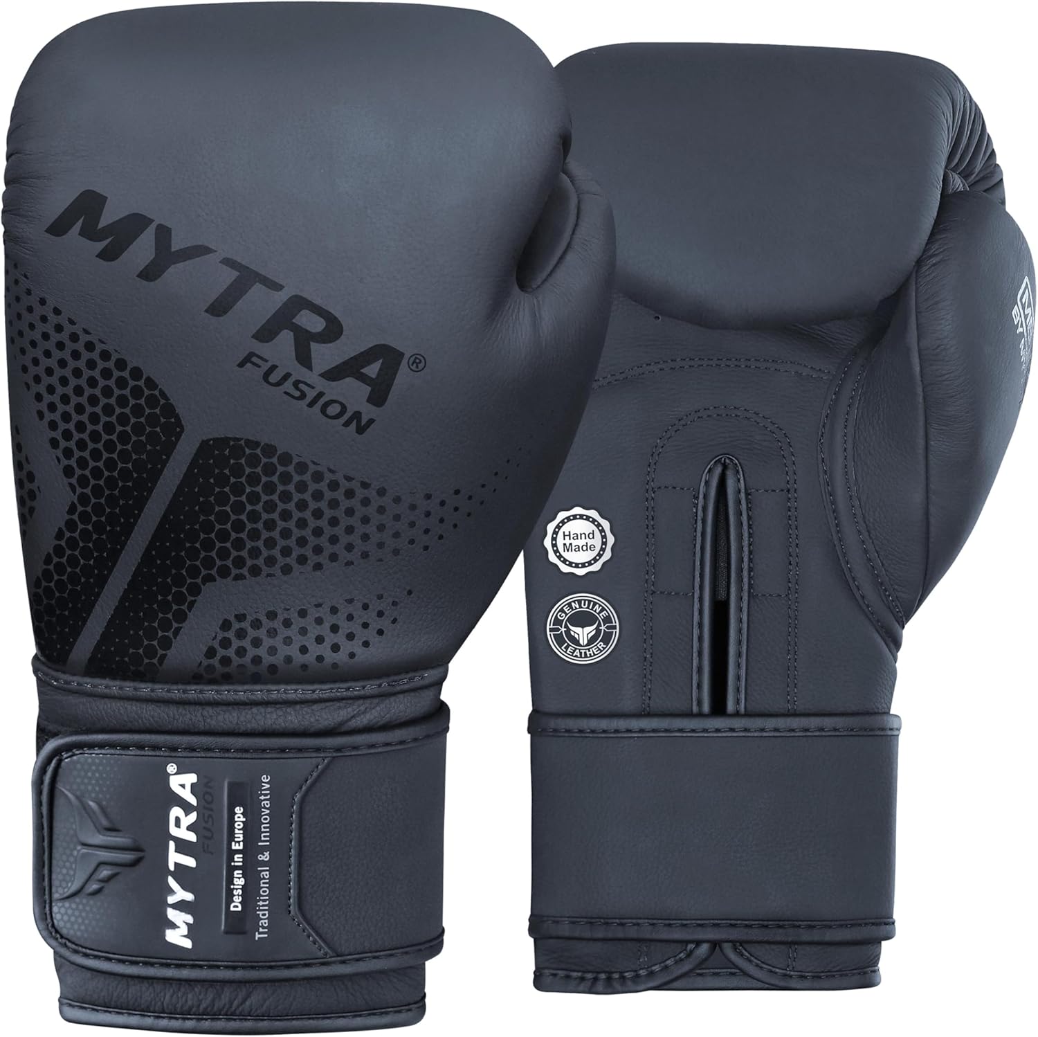 Mytra Fusion Guantes de boxeo Guantes de boxeo de cuero para hombre...