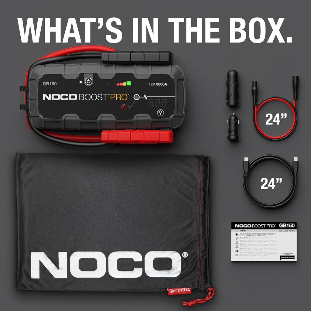 NOCO Boost Pro GB150 3000 Amp 12 voltios Arrancador portátil de lit...