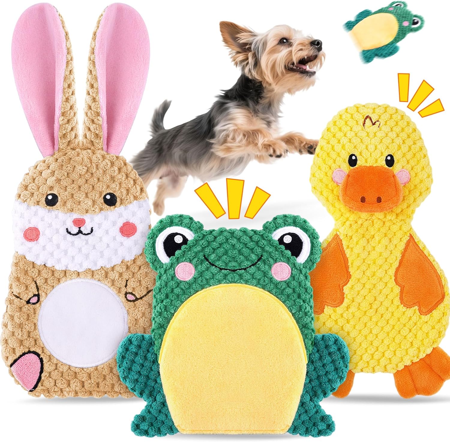XIUGOAL Juguetes para Perros para Mantenerlos Ocupados, Pack de 3 J...