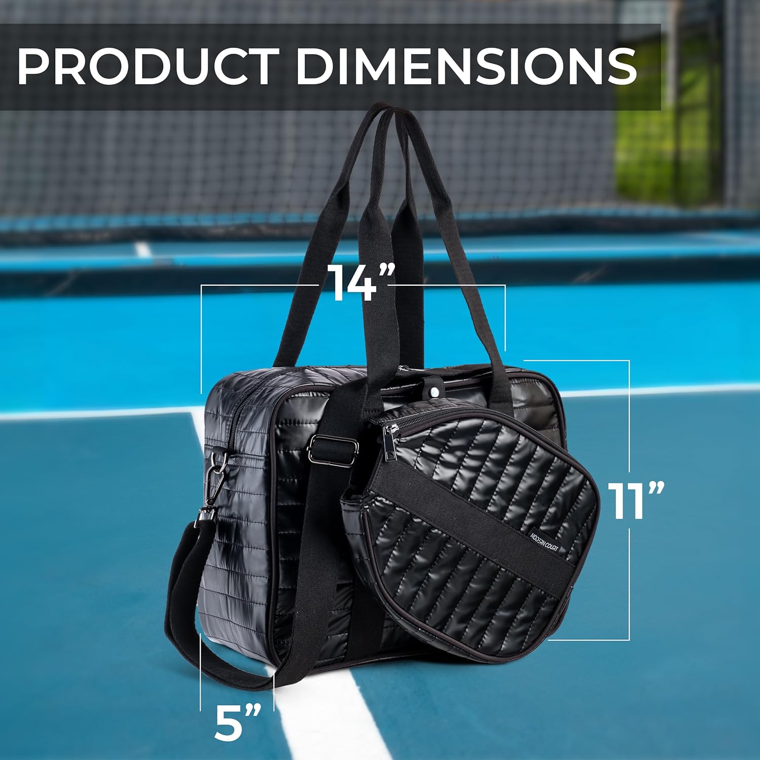 Bolsa de Pickleball Modern Court para Mujeres con Estuche Desmontab...