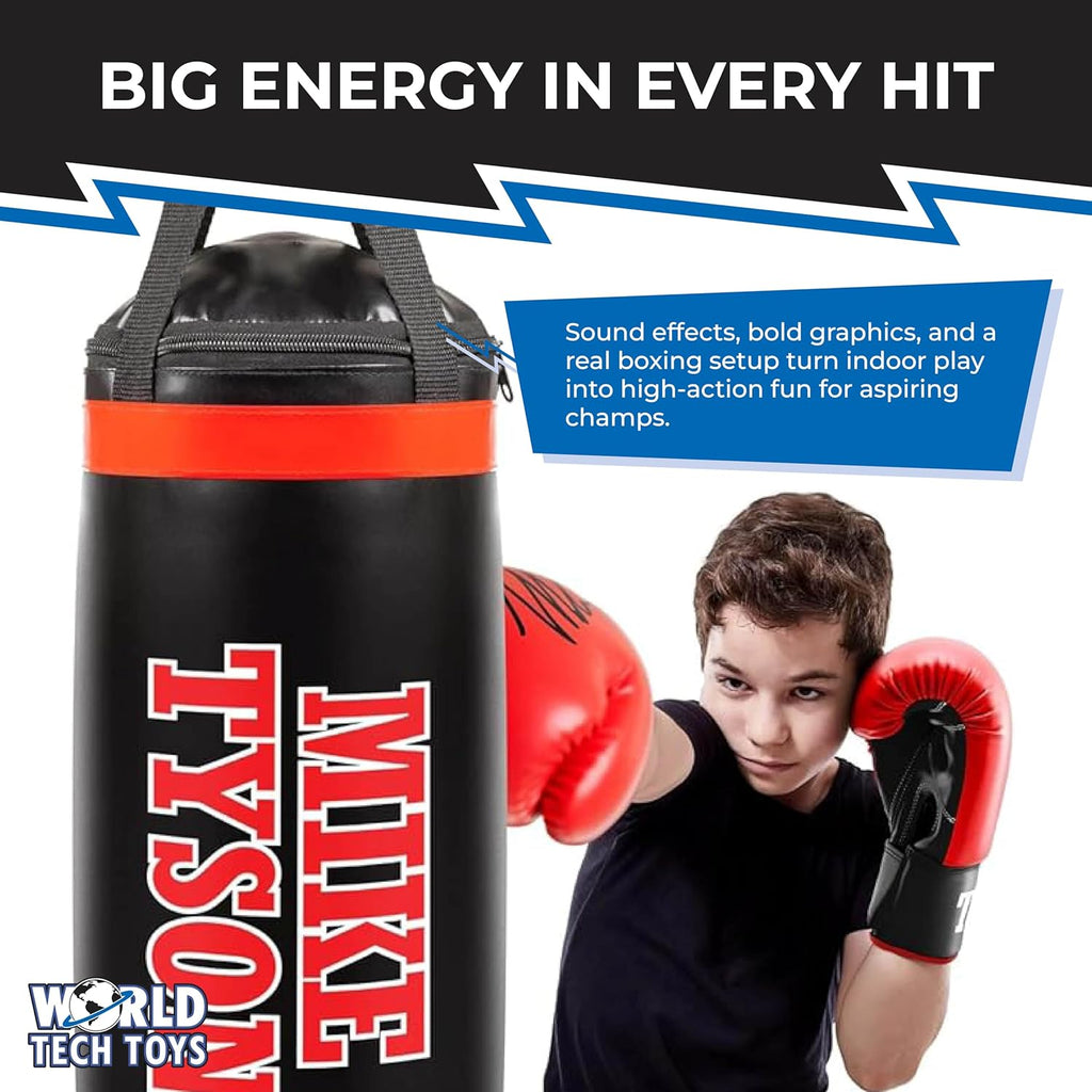 World Tech Toys Mike Tyson Set de boxeo para niños \u2013 Saco de b...
