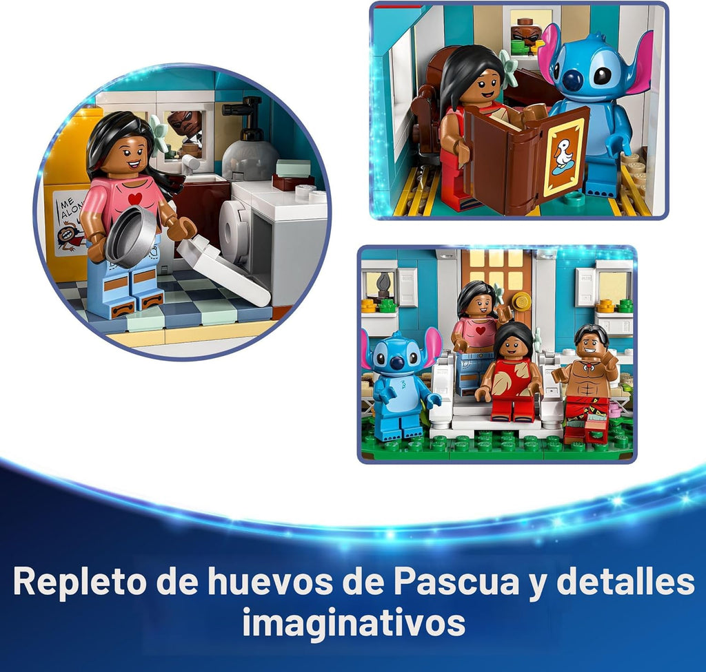 LEGO Disney Lilo y Stitch Casa de Playa - Set de Construcción para...