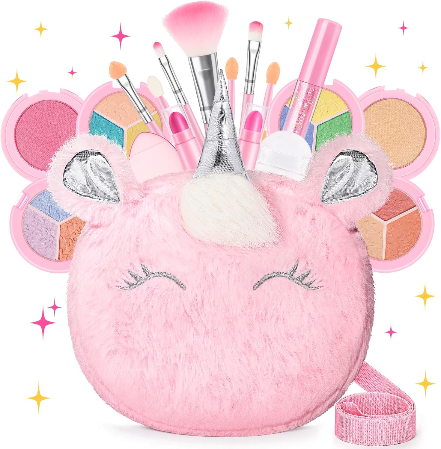 Kit de maquillaje real para niñas de 3 a 10 años: juego de juguetes...