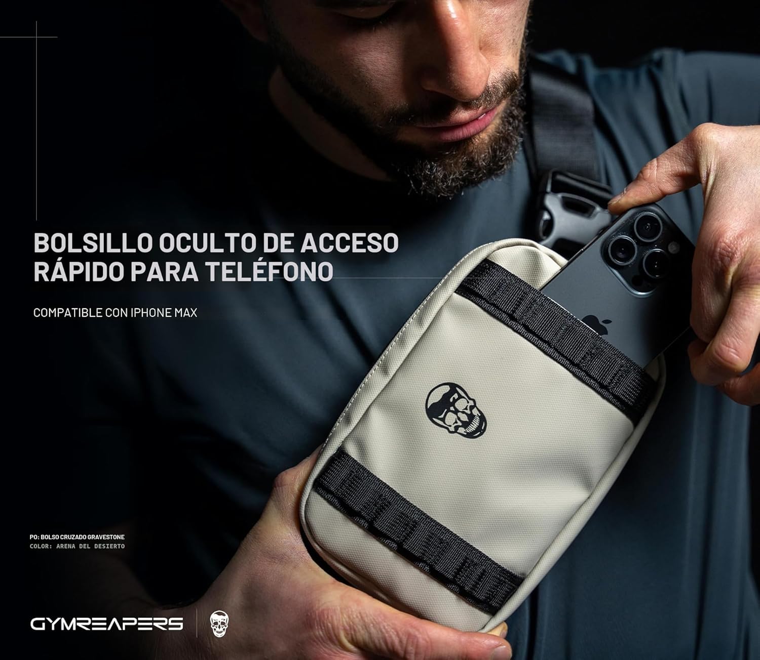Gymreapers Bolsos Cruzados Pequeños de Viaje para Hombres y Mujeres...