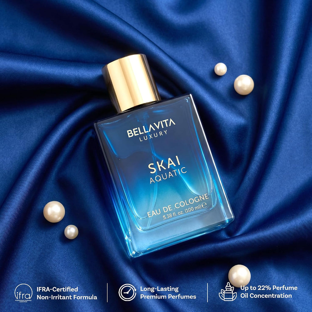 Bellavita Luxury SKAI Aquatic Eau de Parfum Unisex, 3.4 fl oz (100...