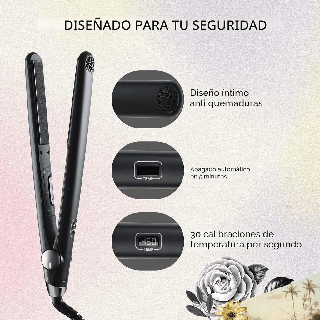 TYMO SWAY Plancha de pelo con calentamiento rápido de 10s, plancha...