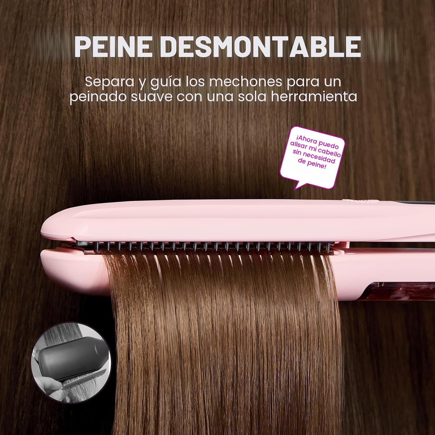 Wavytalk Plancha de pelo a vapor, sesión de vapor, reduce el daño,...