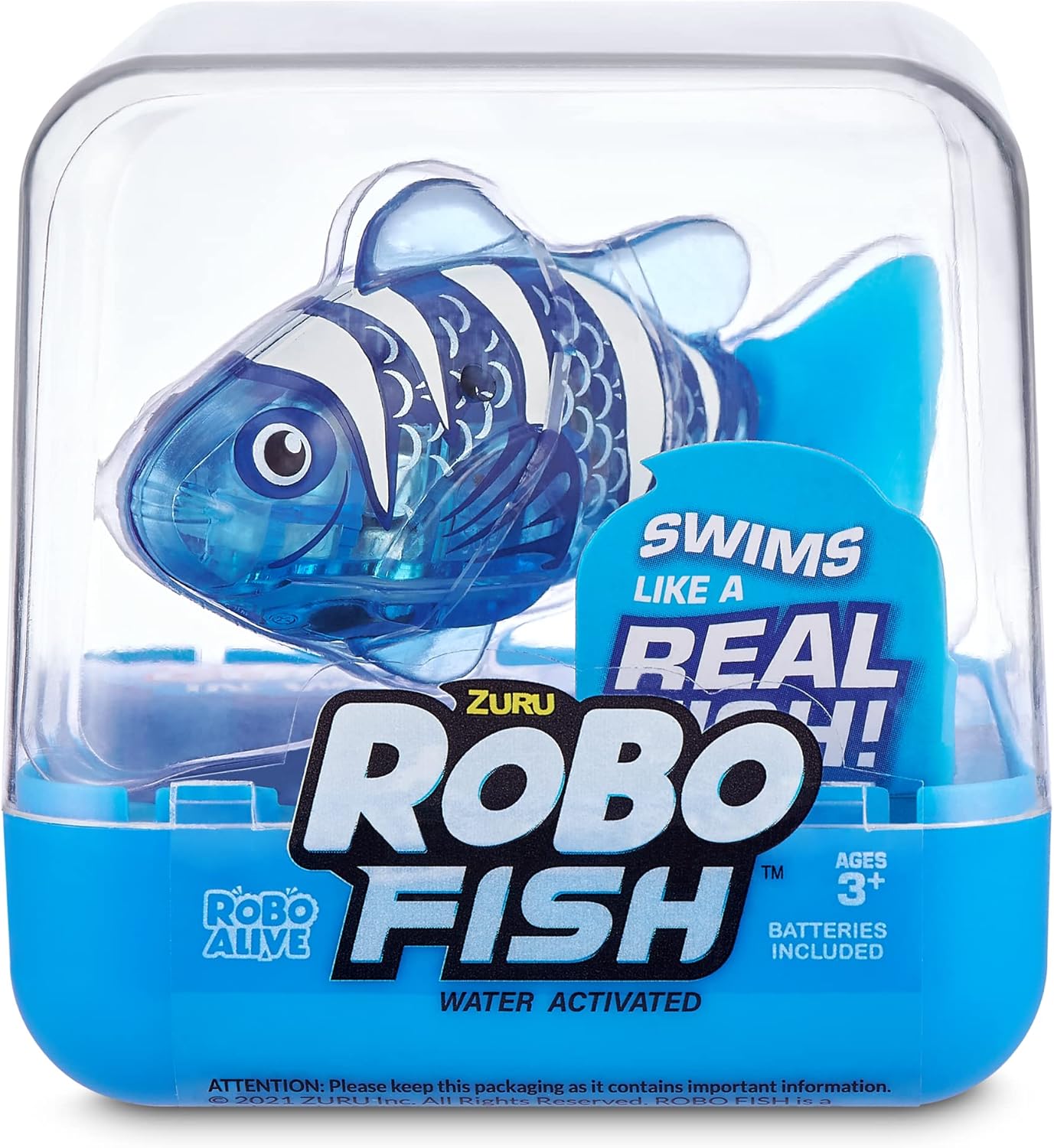Robo Alive Robo Fish Series 2 (rojo + azul, 2 unidades) por ZURU -...