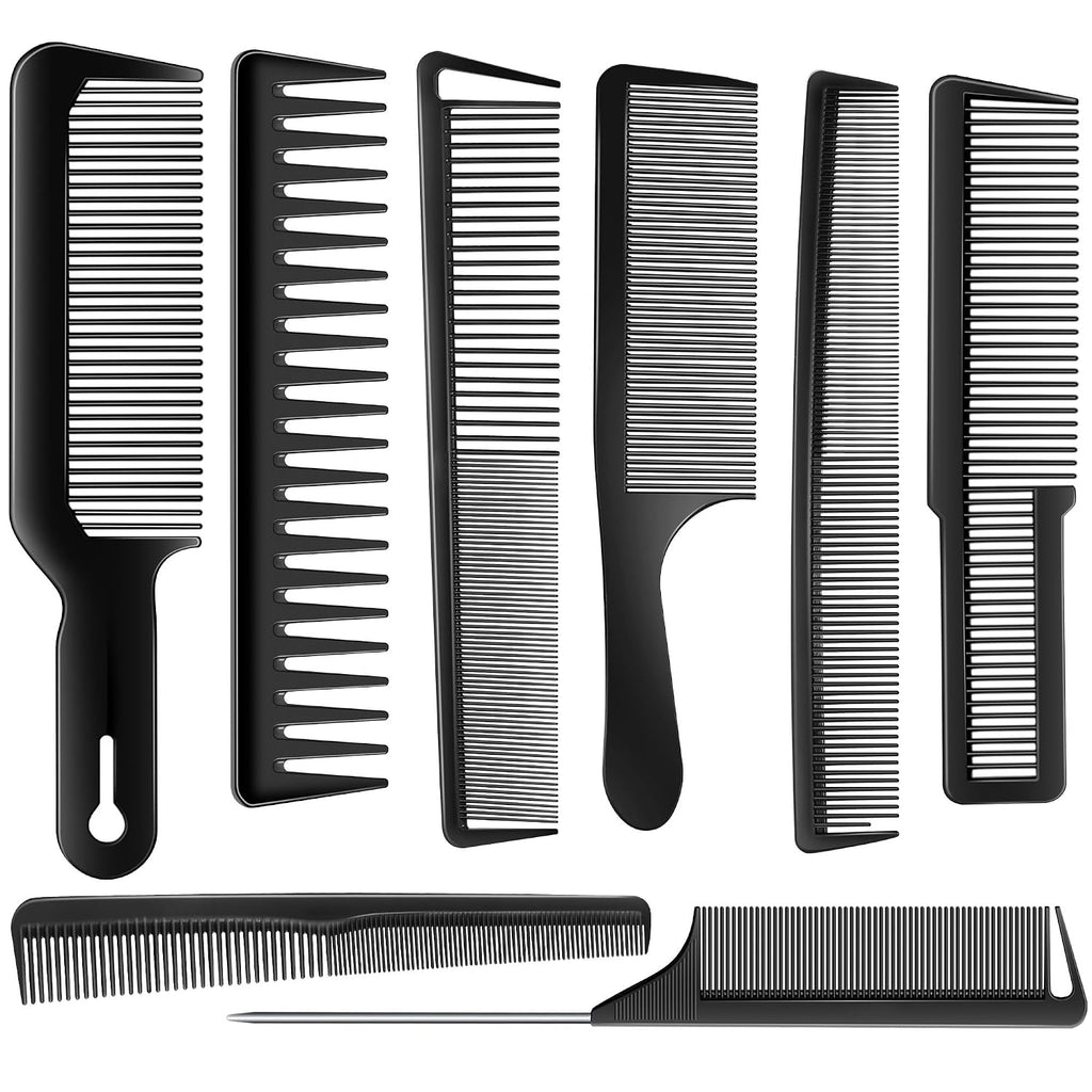 SALON SILK Peine de pelo para hombres y mujeres, set de 8 peines pr...
