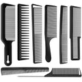 SALON SILK Peine de pelo para hombres y mujeres, set de 8 peines pr...