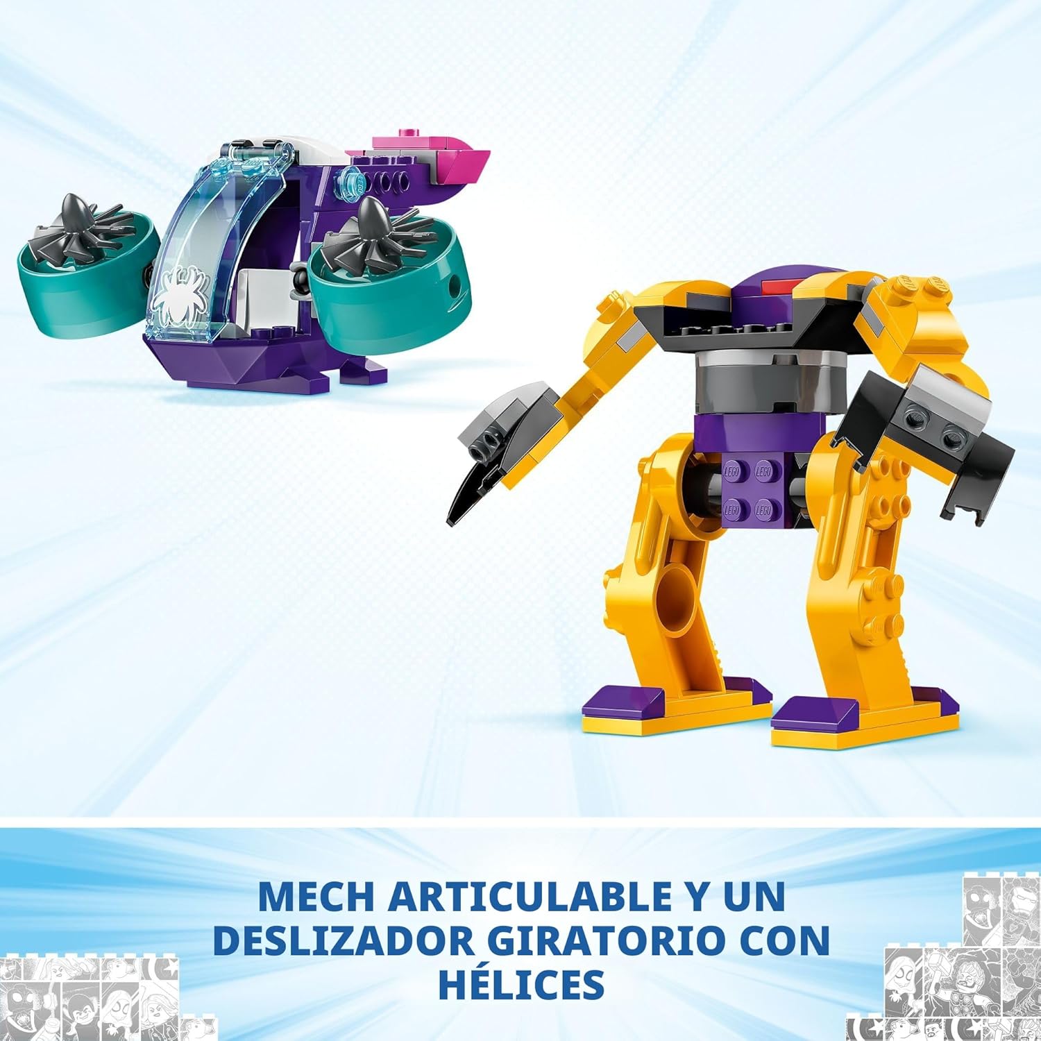 LEGO Marvel Team Spidey Web Spinner - Juguete de construcción de cu...
