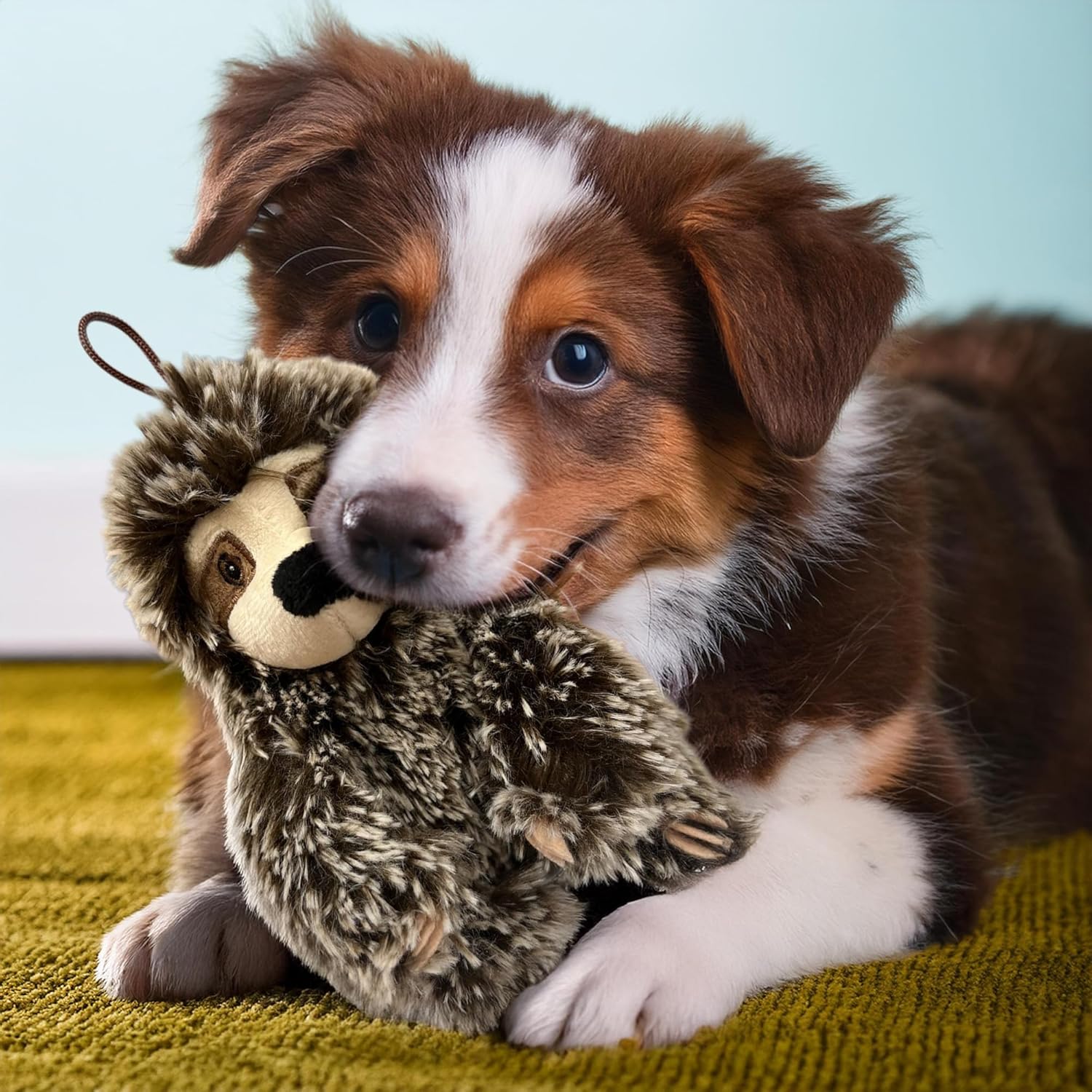 Juguete para perro perezoso con chirriador, juguete mediano para pe...