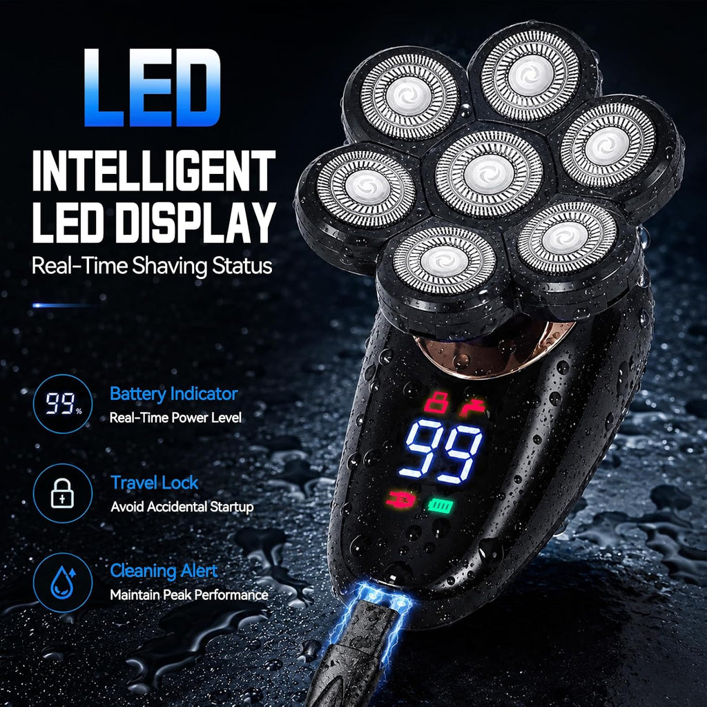 ZOMU Afeitadora eléctrica de espalda para hombres, diseño de bloque...