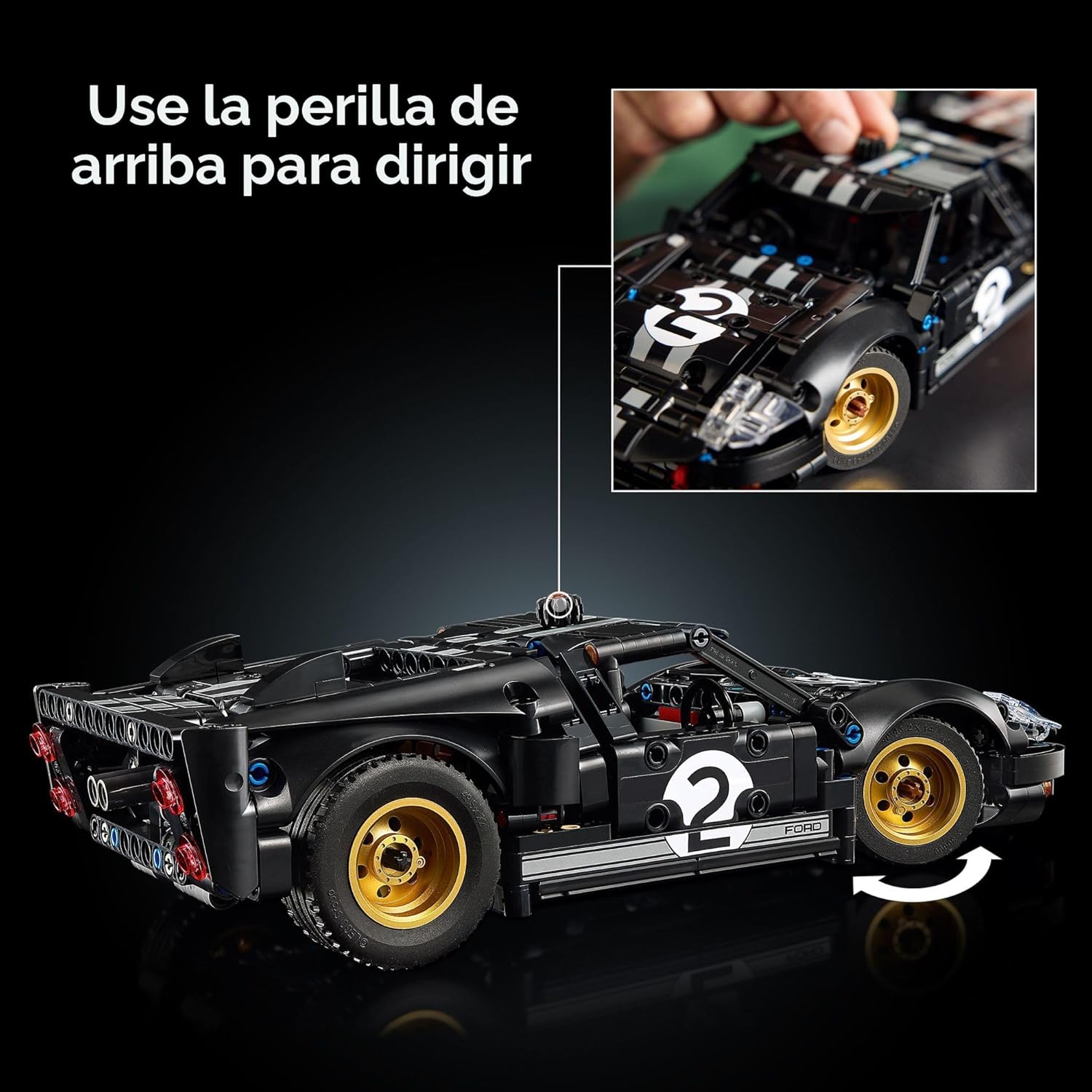 LEGO Technic 1966 Ford GT40 MKII - Juego de construcción de autos d...