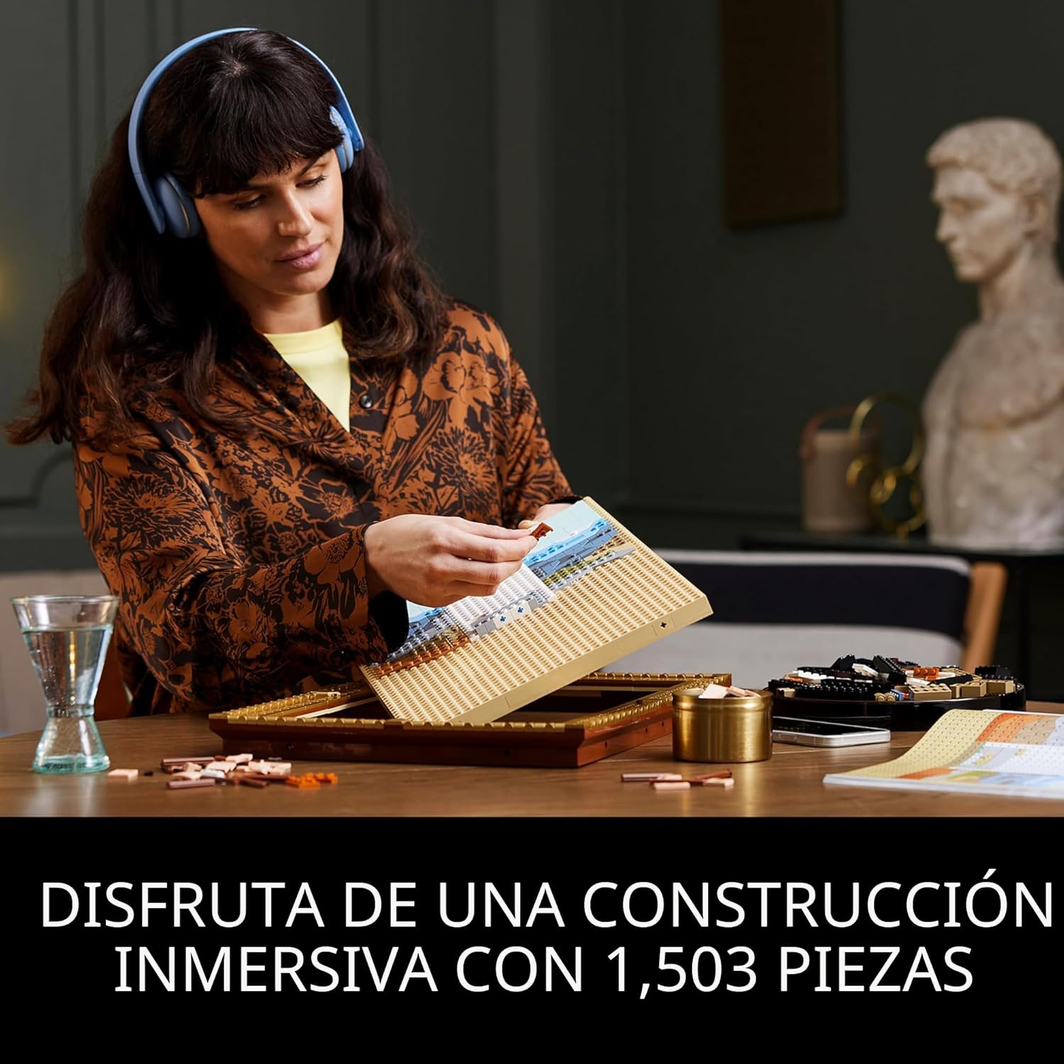 Set de Construcción de Arte LEGO Mona Lisa - Exhibición de Pared de...