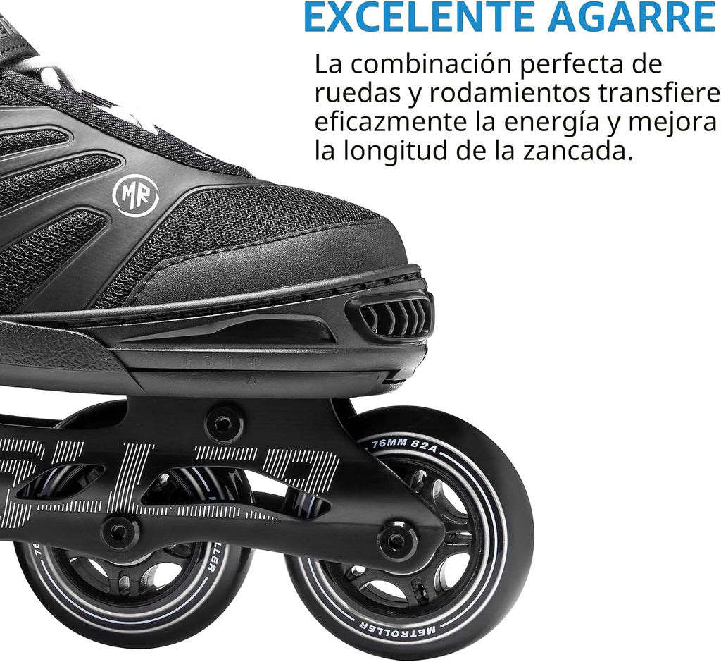 METROLLER Patines en línea adultos para hombres, mujeres y adolesce...