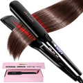 ELLA BELLA® Plancha plana de titanio para alisar el cabello (con in...