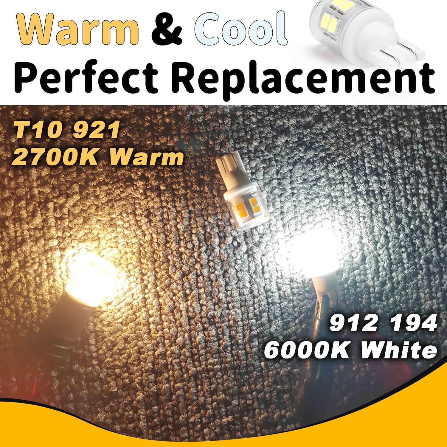 Bombillas LED brillantes T10 921 922 912 para 12V RV Trailer luz de...