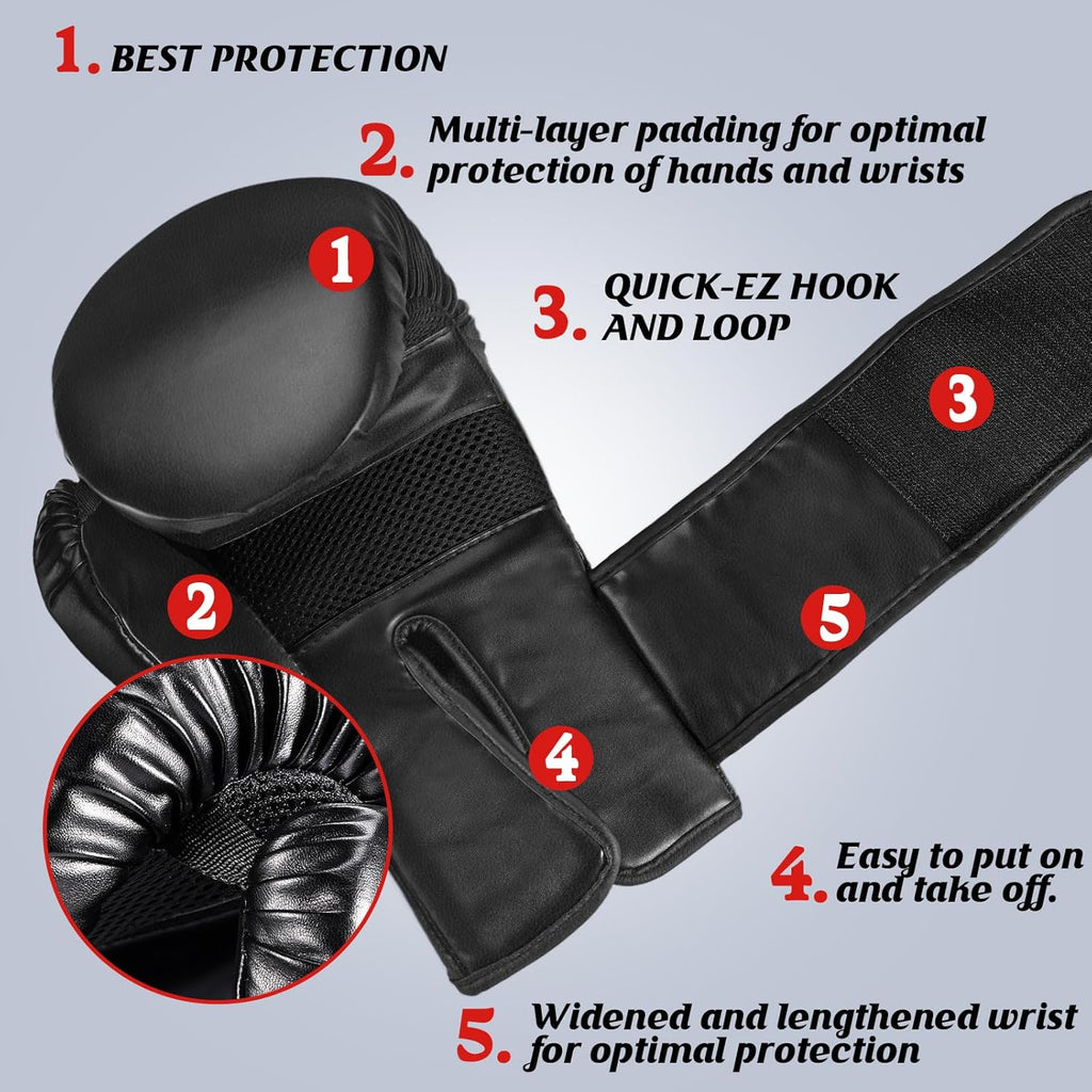 Guantes de boxeo para hombres y mujeres, guantes de entrenamiento y...