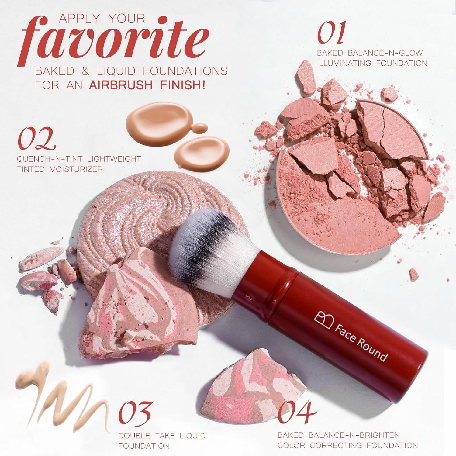 BS-MALL Kit de brochas de maquillaje \u2013 Herramientas de maquill...
