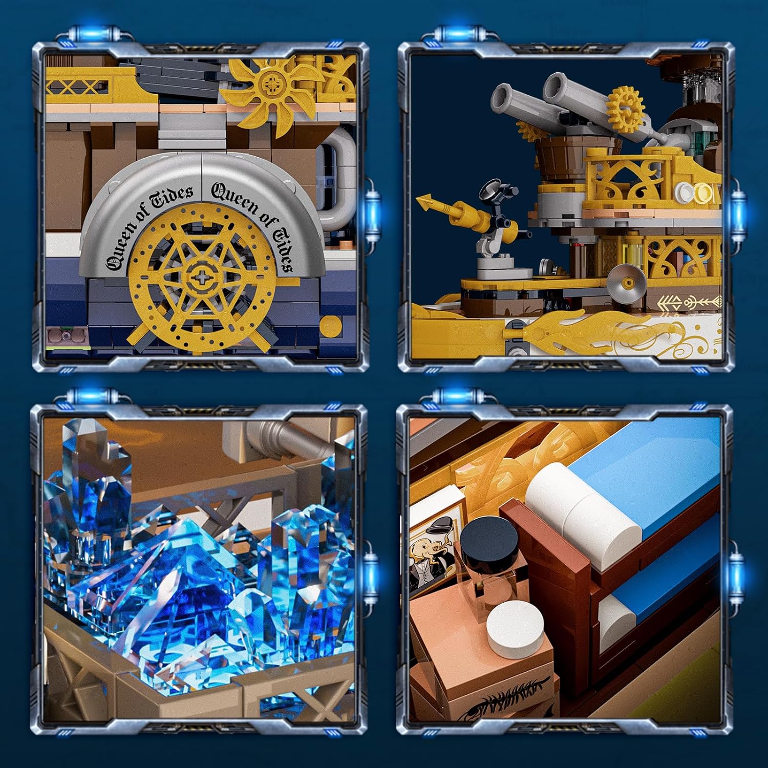 Lumibricks - Juego de bloques de construcción con iluminación steam...